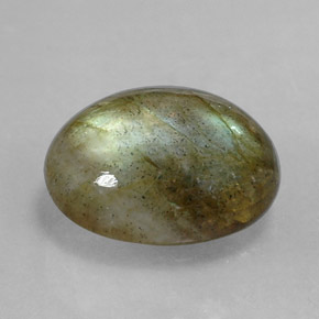 2.81 ct Multicolor Labradorite Gemstone, Labradorite Gem in Oval Cabochon Shape for Sale.