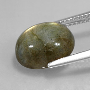 Labradorite Gemstone in 11 x 9 mm (calibrated) Size for Sale, Labradorite Stone in Multicolor Color