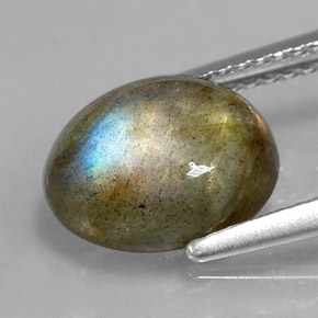Labradorite Gemstone in 10 x 8 mm (calibrated) Size for Sale, Labradorite Stone in Multicolor Color