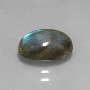 1.91 ct Multicolor Labradorite Gemstone, Labradorite Gem in Oval Cabochon Shape for Sale.
