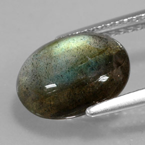 Labradorite Gemstone in 11 x 9 mm (calibrated) Size for Sale, Labradorite Stone in Multicolor Color
