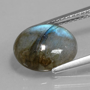 Labradorite Gemstone in 11 x 9 mm (calibrated) Size for Sale, Labradorite Stone in Multicolor Color