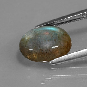 Labradorite Gemstone in 10 x 8 mm (calibrated) Size for Sale, Labradorite Stone in Multicolor Color