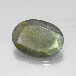 10.39 ct Multicolor Labradorite Stone, Natural Labradorite in Oval Facet Shape for Sale