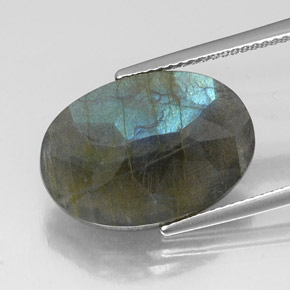 Labradorite Gemstone in 18 x 13 mm (calibrated) Size for Sale, Labradorite Stone in Multicolor Color