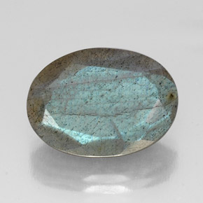 12.19 ct Multicolor Labradorite Gemstone, Labradorite Gem in Oval Facet Shape for Sale.