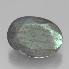 10.02 ct Multicolor Labradorite Stone, Natural Labradorite in Oval Facet Shape for Sale