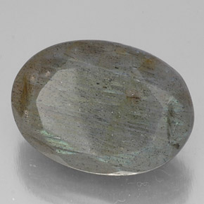 13.83 ct Multicolor Labradorite Stone, Natural Labradorite in Oval Facet Shape for Sale