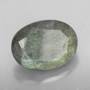 10.81 ct Multicolor Labradorite Stone, Natural Labradorite in Oval Facet Shape for Sale