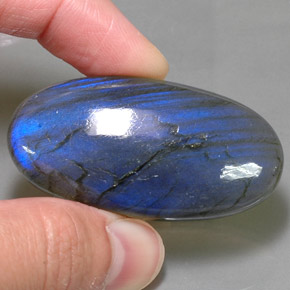 85.61 ct Multicolor Labradorite Gemstone, Labradorite Gem in Oval Cabochon Shape for Sale.