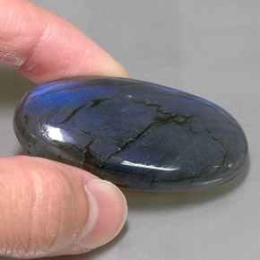 Labradorite Gemstone in 46.6 x 23.9 mm Size for Sale, Labradorite Stone in Multicolor Color