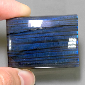 111.35 ct Multicolor Labradorite Stone, Natural Labradorite in Baguette Cabochon Shape for Sale