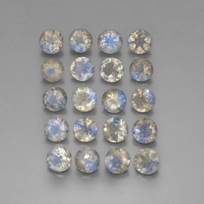 7.46 ct Multicolor Labradorite Gemstone, Labradorite Gem in Round Facet Shape for Sale.