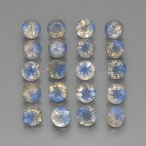 7.60 ct Multicolor Labradorite Stone, Natural Labradorite in Round Facet Shape for Sale