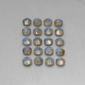 Labradorite Gemstone in 4.7 mm Size for Sale, Labradorite Stone in Multicolor Color