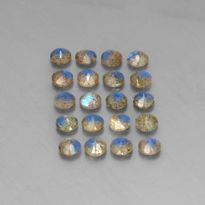 Labradorite Gemstone in 4.8 mm Size for Sale, Labradorite Stone in Multicolor Color