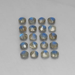 Labradorite Gemstone in 4.7 mm Size for Sale, Labradorite Stone in Multicolor Color