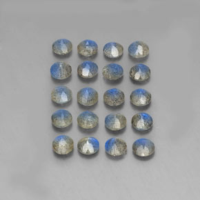Labradorite Gemstone in 4.7 mm Size for Sale, Labradorite Stone in Multicolor Color