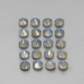 Labradorite Gemstone in 4.7 mm Size for Sale, Labradorite Stone in Multicolor Color