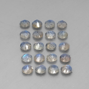 Labradorite Gemstone in 4.7 mm Size for Sale, Labradorite Stone in Multicolor Color