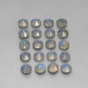 Labradorite Gemstone in 4.6 mm Size for Sale, Labradorite Stone in Multicolor Color