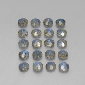 Labradorite Gemstone in 4.6 mm Size for Sale, Labradorite Stone in Multicolor Color