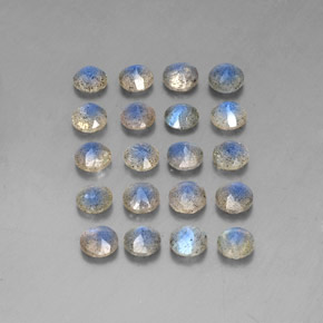Labradorite Gemstone in 4.6 mm Size for Sale, Labradorite Stone in Multicolor Color