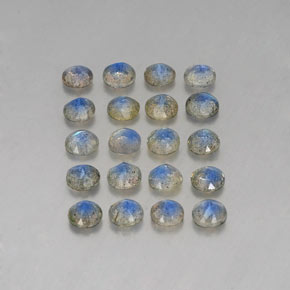 Labradorite Gemstone in 4.7 mm Size for Sale, Labradorite Stone in Multicolor Color