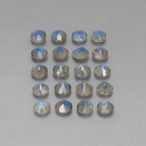 Labradorite Gemstone in 4.7 mm Size for Sale, Labradorite Stone in Multicolor Color