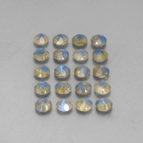 Labradorite Gemstone in 4.7 mm Size for Sale, Labradorite Stone in Multicolor Color