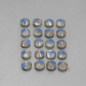 Labradorite Gemstone in 5 mm (calibrated) Size for Sale, Labradorite Stone in Multicolor Color
