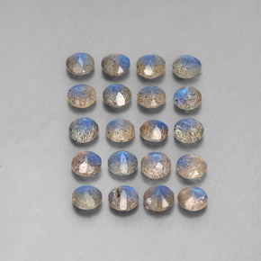 Labradorite Gemstone in 4.7 mm Size for Sale, Labradorite Stone in Multicolor Color