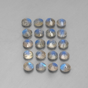 Labradorite Gemstone in 5 mm (calibrated) Size for Sale, Labradorite Stone in Multicolor Color