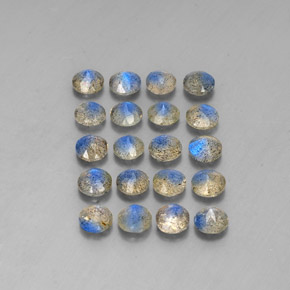 Labradorite Gemstone in 4.6 mm Size for Sale, Labradorite Stone in Multicolor Color