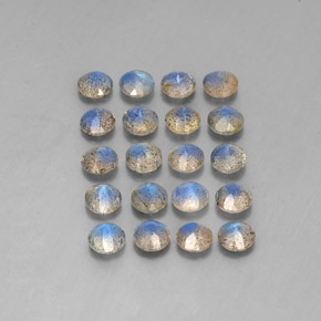 Labradorite Gemstone in 4.7 mm Size for Sale, Labradorite Stone in Multicolor Color