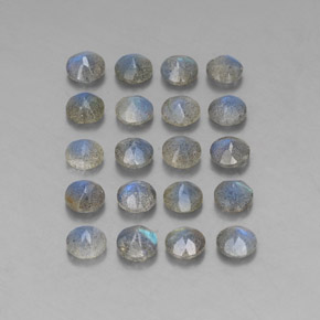 Labradorite Gemstone in 4.7 mm Size for Sale, Labradorite Stone in Multicolor Color