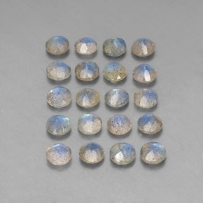 Labradorite Gemstone in 4.7 mm Size for Sale, Labradorite Stone in Multicolor Color
