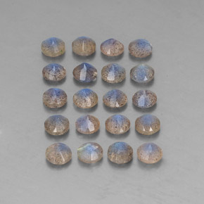 Labradorite Gemstone in 4.6 mm Size for Sale, Labradorite Stone in Multicolor Color