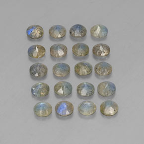 Labradorite Gemstone in 4.7 mm Size for Sale, Labradorite Stone in Multicolor Color