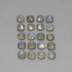 Labradorite Gemstone in 4.8 mm Size for Sale, Labradorite Stone in Multicolor Color
