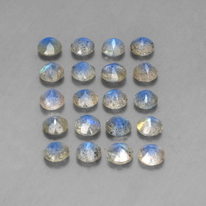 Labradorite Gemstone in 4.7 mm Size for Sale, Labradorite Stone in Multicolor Color