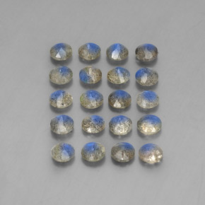 Labradorite Gemstone in 4.8 mm Size for Sale, Labradorite Stone in Multicolor Color