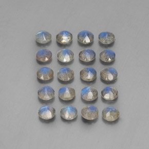 Labradorite Gemstone in 4.7 mm Size for Sale, Labradorite Stone in Multicolor Color