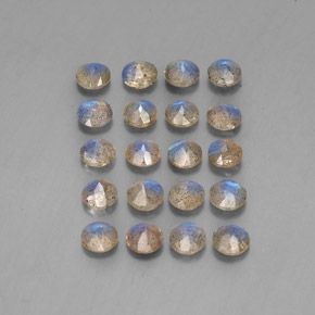 Labradorite Gemstone in 4.6 mm Size for Sale, Labradorite Stone in Multicolor Color