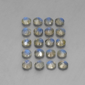 Labradorite Gemstone in 4.6 mm Size for Sale, Labradorite Stone in Multicolor Color