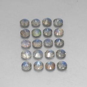 Labradorite Gemstone in 4.6 mm Size for Sale, Labradorite Stone in Multicolor Color