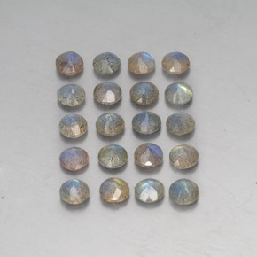 Labradorite Gemstone in 4.7 mm Size for Sale, Labradorite Stone in Multicolor Color