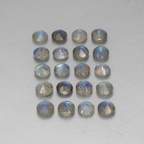 Labradorite Gemstone in 4.7 mm Size for Sale, Labradorite Stone in Multicolor Color