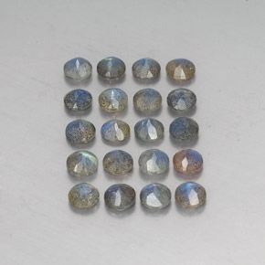 Labradorite Gemstone in 4.6 mm Size for Sale, Labradorite Stone in Multicolor Color