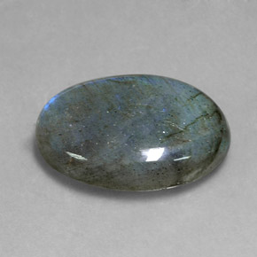 20.80 ct Multicolor Labradorite Stone, Natural Labradorite in Oval Cabochon Shape for Sale